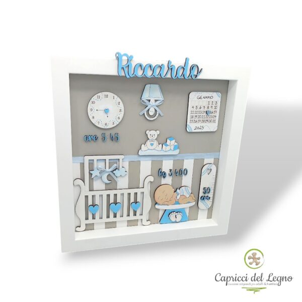 Stanzetta Quadro nascita - cm 30 - immagine 2
