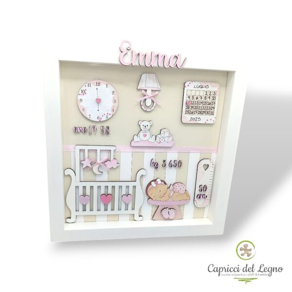 Stanzetta Quadro nascita - cm 30 - immagine 3