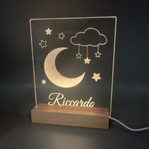Lampada Led - Luna e Stelle