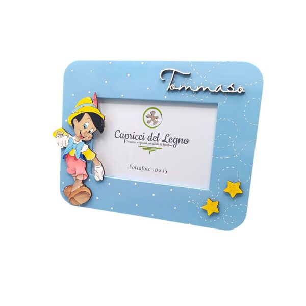 Portafoto Pinocchio - cornice in legno personalizzata - immagine 2