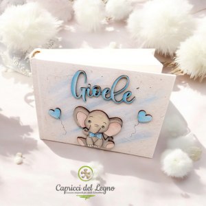 Album portafoto Elefante con Papillon