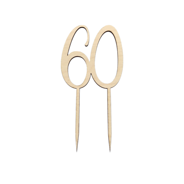 Cake Topper Numero per Compleanno -in Legno o Plexiglass - personalizzato per Compleanni - immagine 2