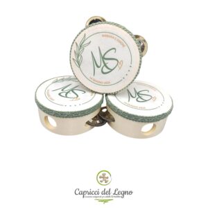 Tamburello con stampa personalizzata - cm 10 o cm 15 - tamburelli decorativi e segnaposto