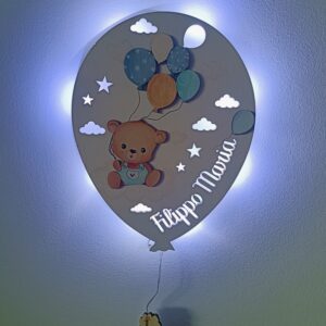 Lampada Palloncino Orsetto (a pile) - cm 30