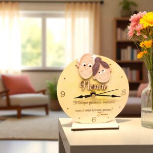 Orologio Festa dei Nonni - Regalo Festa dei Nonni personalizzato in legno